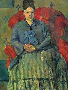 Paul Cezanne Portrat der Mme Cezanne in rotem Lehnstuhl oil